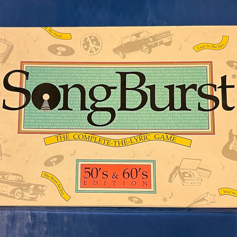 SongBurst 50's & 60's Edition Game